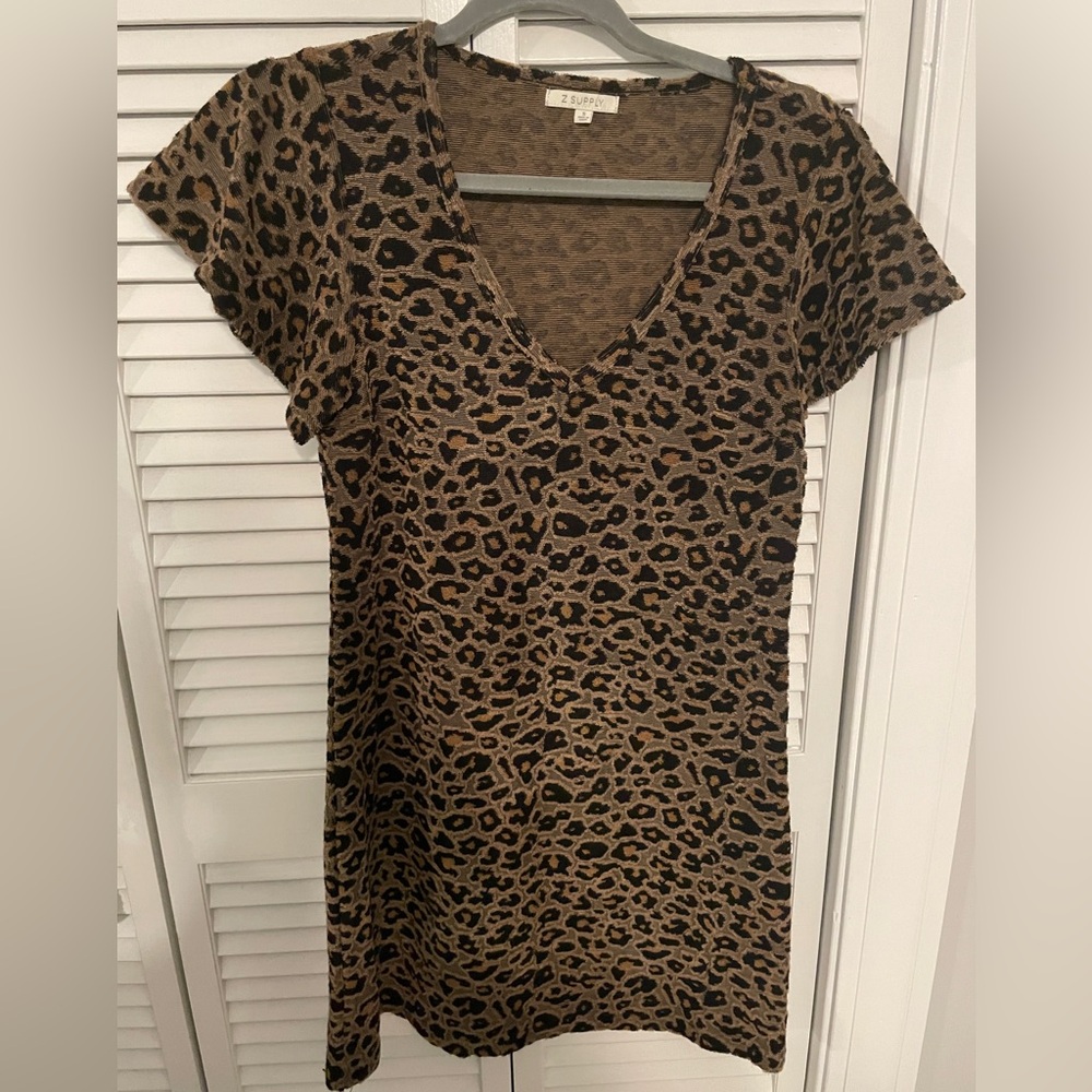 Z Supply velvet-like pattern dress